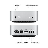 Mac mini M4 10/​10-​Core, 24GB RAM, 512 GB SSD 